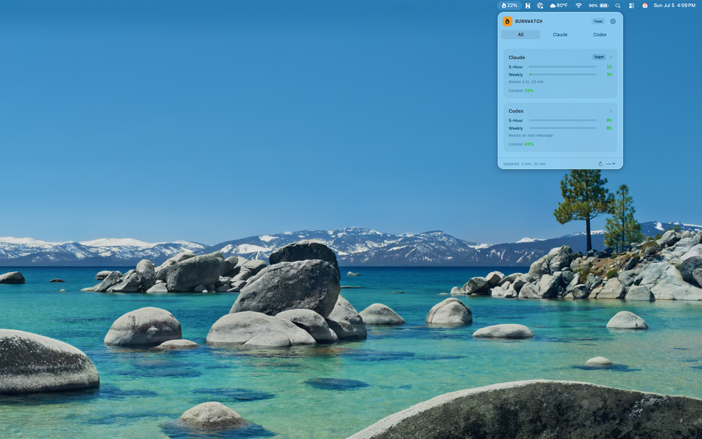 BurnWatch screenshot 1