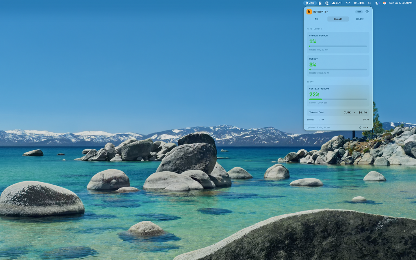 BurnWatch screenshot 2