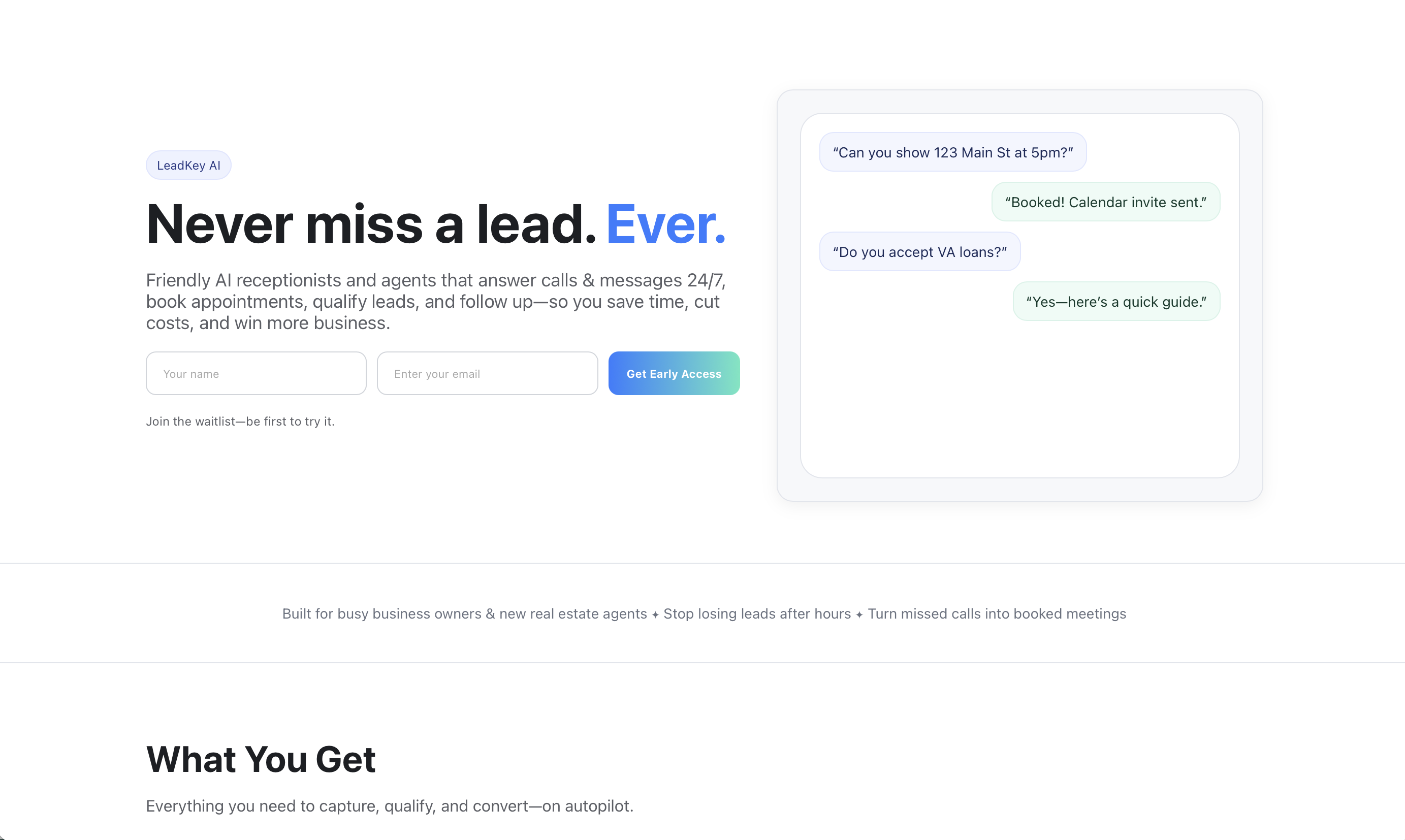 LeadKey AI screenshot
